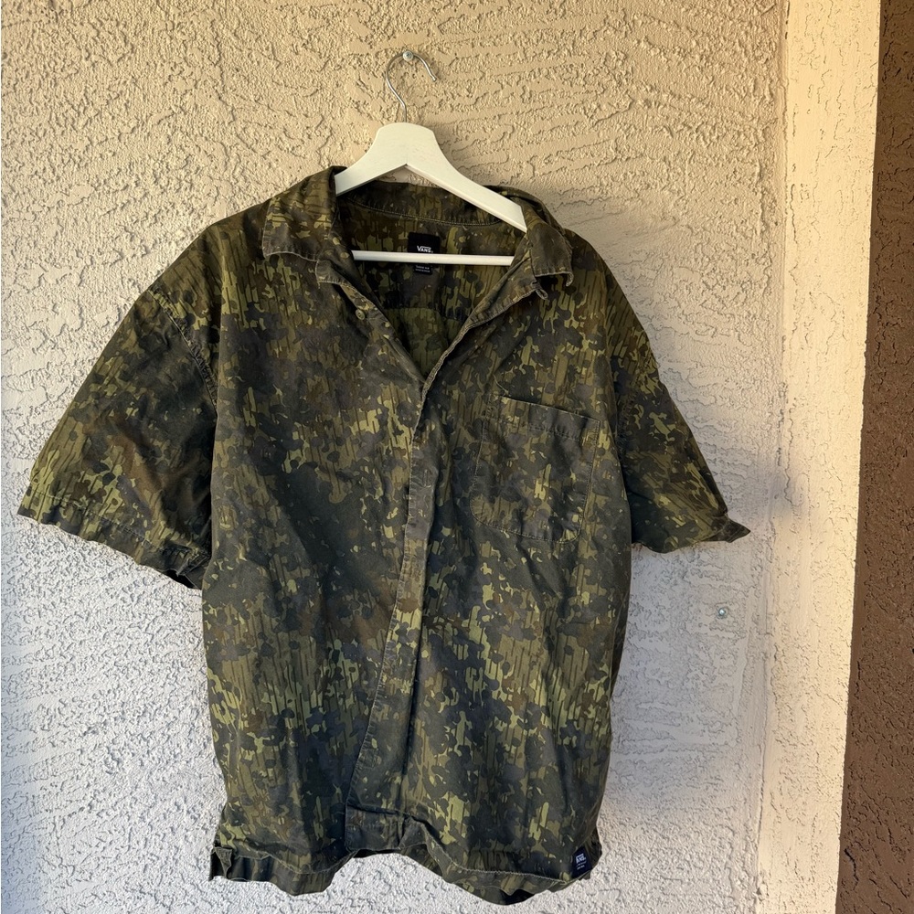 Vans Camo Button Down